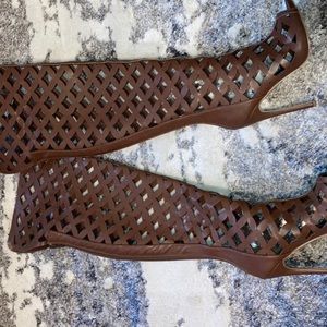 Over the knee Cage boots